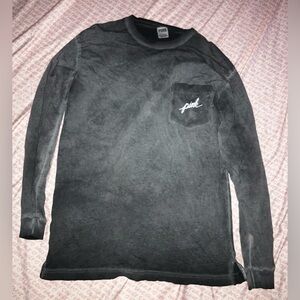 Victoria's Secret Grayish Toned Long Sleeve Tee W/ Logo